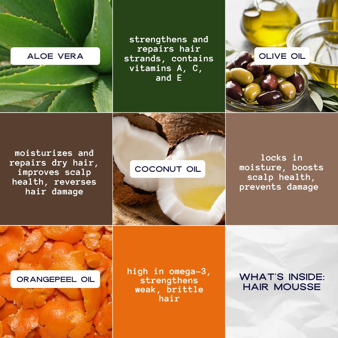 Young King Hair Care Kids Mousse for Boys | Volumize and Define Natural Curls | - Thumbnail 3