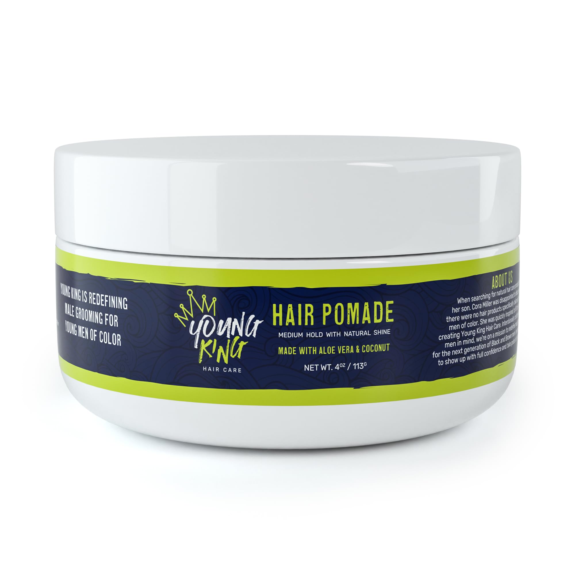 Young King Hair Care Kids Pomade for Boys | Tame Flyaways and Sculpt Natural - Thumbnail 3