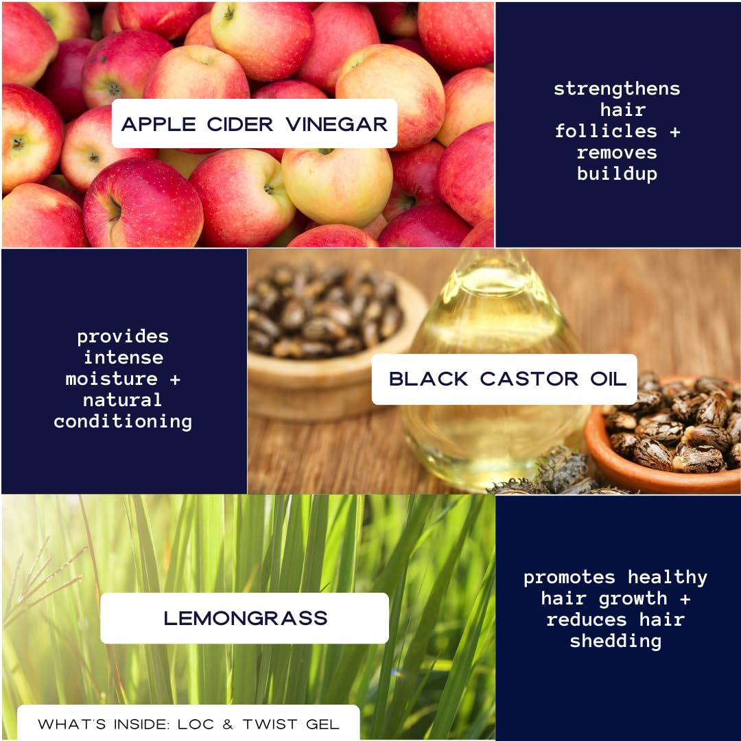 Young King Hair Care Loc Twist Gel | Strong Firm Hold Smooths Tames Frizz | No - Thumbnail 3