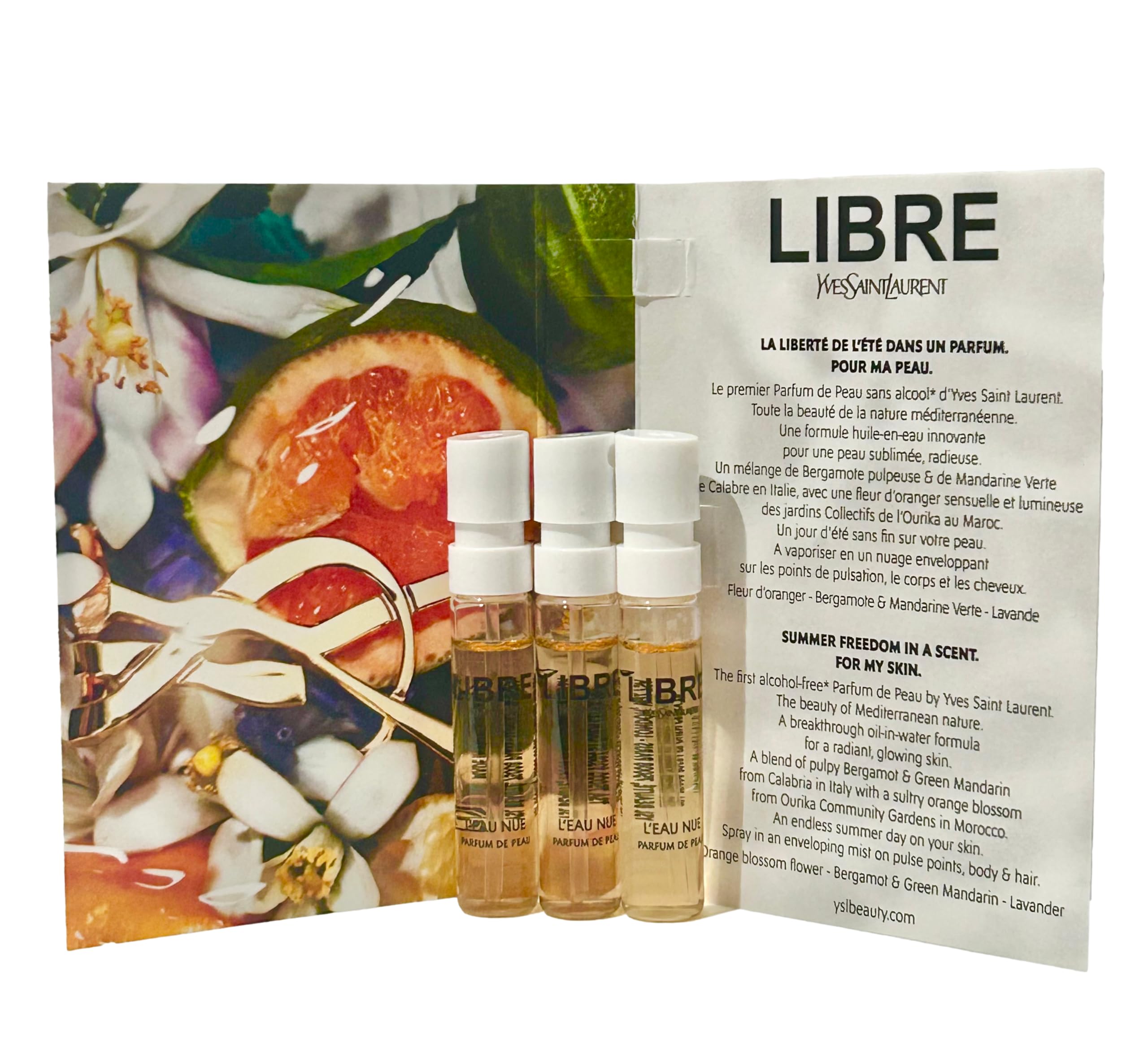 [Mini] Yves Saint Laurent Libre L'eau Nue Sample Ysl Women / Set of 3 2 ml (0.06 oz) - Thumbnail 2